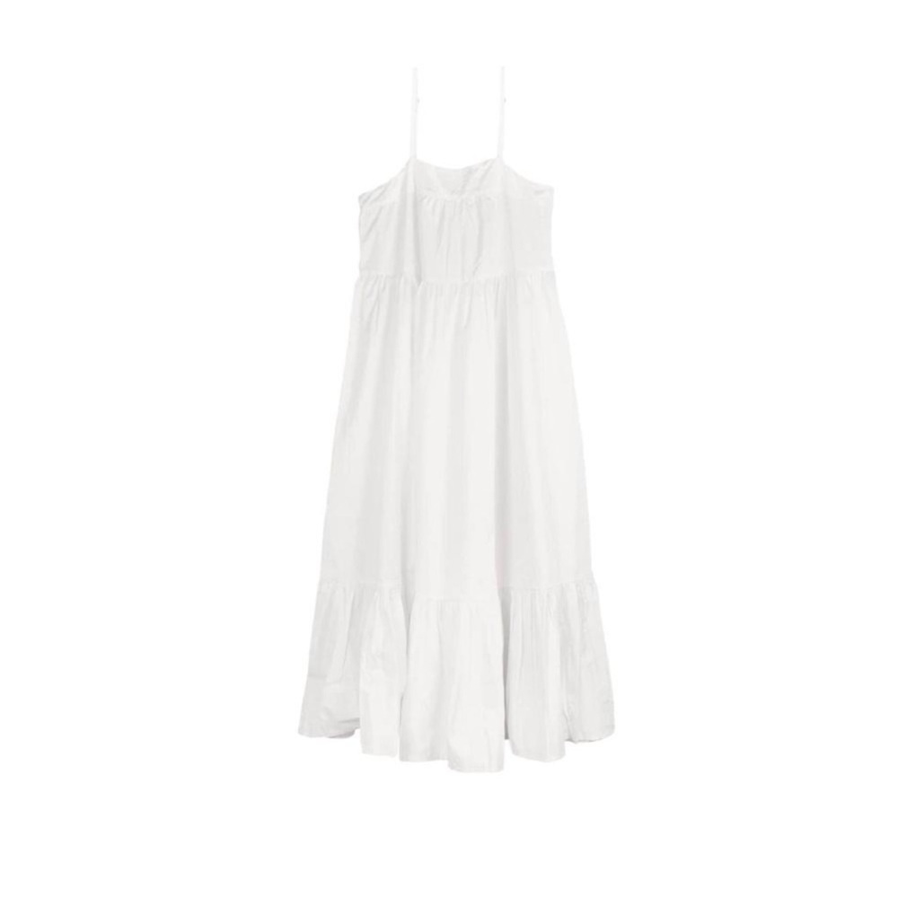 Mikoh White Sakura Midi Summer Dress in Bone Color size 2 / M - Picture 2 of 11